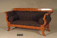 Sofa, im Biedermeierstil, Korpus Weichholz, Kirschbaum massiv, Kirschbaumfurnier, z.T. gespiegelt, nach dem Vorbild von 1830/40, wohnfertig, ...