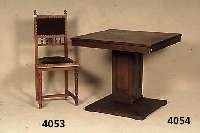 Beistelltisch, deutsch, um 1902/04, Jugend- stil, große NÄhe zu Darmstadt, rhomboide und rechteckige Formen, harmonisch zueinander stehend, ...