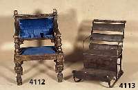 Requisitenstuhl aus dem Meiniger Theater, deutsch/Sachsen, um 1900, Pappel und Linden- holz massiv, Renaissancesstil, Zargenfassung, Balusterbeine ...
