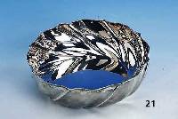 Schale, 800er Silber, Italien, Barockstil, D. ca. 26 cm, H. ca. 6.5 cm, Gew. ca. 545 g