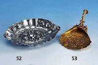 AnbietschÄlchen, Hanau um 1890, 800er Silber, nach Augsburger Vorbild, erhabenes FrÜchtedekor, ca. 2 x 17 x 12 cm