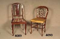 Zwei StÜhle, Frankreich, um 1900, Palisander , Fadenintarsien, konisch rundliche Stuhlbeine , Satinbezug und Polsterung guter Zustand, ca. 98x47x52 ...