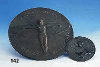 Konvolut 4 Medaillen und Schilder, PrÄge- anstalt B.H. Meyer, um 1910/30, Bronze, darunter: Silberschild, Club der Luftfahrt, Deutschland, dazu: ...