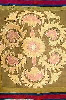 Kissenfront, Samarkand, ca. 50 Jahre, Seidenstickerei, ca. 56 x 55 cm, SchÄtzwert: 500.- EURO, EHZ: 2
