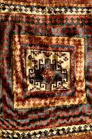 Taschenfront Reverse Sumak, Shasavan Persien, um 1930, Wolle auf Wolle, ca. 45 x 43 cm, SchÄtzwert: 750.- EURO, EHZ: 2-3
