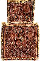Salztasche Sumak, Shasavan Persien, um 1920, Wolle auf Wolle, ca. 58 x 38 cm, SchÄtzwert: 750.- EURO, EHZ: 4