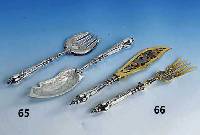 2-teiliges Fischvorlegebesteck, 800er Silber, Barockstil, deutsch um 1885/90, teilverg., Durchbrucharbeit