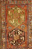 Wolkenband Kazak, Rußland, um 1880, Wolle auf Wolle, ca. 211 x 133 cm, SchÄtzwert: 8000.- EURO, EHZ: 3