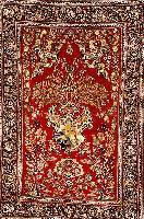 Keschan, Persien, um 1950, Korkwolle mit und auf Seide, ca. 209 x 141 cm, SchÄtzwert: 6500.- EURO, EHZ: 2