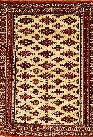 Torkman, Rußland, um 1940, Wolle auf Wolle, ca. 153 x 131 cm, SchÄtzwert: 1200.- EURO, EHZ: 3