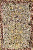 Esfahan, Persien, ca. 50 Jahre, Korkwolle auf Seide, ca. 113 x 77 cm, SchÄtzwert: 2200.- EURO, EHZ: 3