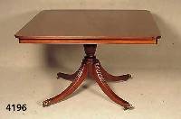 Ausziehtisch, England, um 1960, Korpus Weichholz, Mahagoni massiv, Sheratonstil, zwei Einlegeplatten vorhanden, praktisches MÖbel, ca. ...