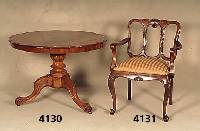 Stuhlsessel, deutsch, um 1960, Nußbaum massiv, aus dem Vollholz geschnitzt, original Polsterung, im Stil von 1750, schÖne weite Ausladung, als ...