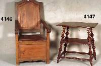 Beistelltisch, deutsch, um 1880, GrÜnderzeit , Eiche massiv, teils furniert, praktisches BeistellmÖbel, ca. 72x68x48 cm