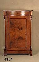 Vertiko, deutsch, um 1860/70, Louis Philippe , Korpus Weichholz, Mahagonifunier gespiegelt, 1-tÜrig, eine Schublade, Gebrauchsspuren, sonst ...
