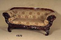 Sofa, deutsch, um 1830/40, Mahagoni massiv, teils furniert, SpÄtbiedermeier, Armlehnen dekoriert mit Frauenfiguren, sehr schÖne ...