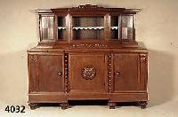 Aufsatzbuffet, deutsch, um 1910, Eiche massiv, Eichefurnier, ca. 192x216x70 cm