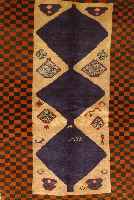 Gabbeh Lori, Persien, ca. 60 Jahre, Wolle auf Wolle, ca. 185 x 130 cm, SchÄtzwert: 1400.- EURO, EHZ: 2-3