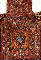 Salztasche Bachtiar Sumak, Persien, um 1920, Wolle auf Wolle, ca. 55 x 48 cm, SchÄtzwert: 390.- EURO, EHZ: 2-3