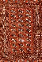 Torkmene, ca. 50 Jahre, Wolle auf Wolle, ca. 184 x 135 cm, SchÄtzwert: 850.- EURO, EHZ: 3-4