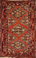 Shirwan, Rußland, ca. 50 Jahre, Wolle auf Wolle, ca. 178 x 115 cm, SchÄtzwert: 1200.- EURO, EHZ: 2, Mottenfraß (gereinigt)
