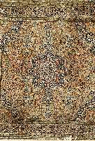 Kashmir Seide, Indien, ca. 20 Jahre, Seide auf Baumwolle, ca. 200 x 200 cm, SchÄtzwert: 1900.- EURO, EHZ: 2-3, reinigungsbedÜrftig