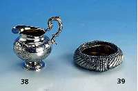 Armreif, Himalaya 19. Jh., Silbersud, in sich gedreht, mittig eingelÖteter Boden, zur Schale verÄndert, Durchm. ca. 10 cm