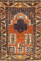 Kazak gebetsteppich, Rußland, um 1900, Wolle auf Wolle, ca. 109 x 88 cm, SchÄtzwert: 2100.- EURO, EHZ: 3