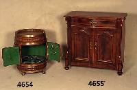 Halbschrank, deutsch, um 1870, Korpus Weich- holz, Mahagonifurnier gespiegelt, Louis Phil- ippe, schÖne alte Politur, obere Platte neu lackiert, ...