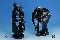 Skulptur aus Serpentingestein, "Elefant", KÜnstlerarbeit Tennyson Murukwa, exakte, abstrakte Darstellung eines Elefanten, H. ca. 25.5 ...