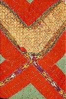 Yomuth-Boktsche, Usbekistan, ca. 50 Jahre, Baumwollemit Seidenstickerei, ca. 38 x 37 cm, SchÄtzwert: 450.- EURO, EHZ: 4