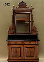 Waschkommode, deutsch, um 1880/90, GrÜnder- zeit, Korpus Eiche und Weichholz, Bergahorn- furnier, von bester QualitÄt, z.T. gespiegelt, komplett ...