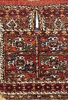 Satteltasche, Torkmenistan, ca. 60 Jahre, Wolle auf Wolle, ca. 53 x 45 cm, SchÄtzwert: 550.- EURO, EHZ: 2