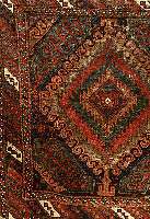 Kordestan Poschti, Persien, um 1920, Wolle auf Wolle, ca. 77 x 80 cm, SchÄtzwert: 650.- EURO, EHZ: 4-5