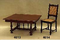 4 StÜhle, deutsch, um 1880, Eiche massiv, gedrechselte Beine, gerieft, Hochlehne gerade, mit Flachschnitzereien, Korbgeflecht in gutem Zustand, ...