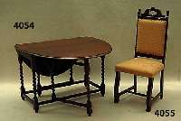 6 StÜhle, deutsch, um 1920, Buche massiv, nußbaumfarben, im Barockstil, Hochlehnen mit neuem Bezug, ausgefallene Form, selten im Angebot, ca. ...