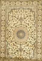 Nain fein, Persien, neuwertig, feine hochwe rtige Korkwolle mit Seide auf Baumwolle, ca. 3 13 x 198 cm, ca. 850.000 Kn/qm. Auzgezeichnete und ...