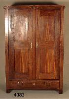 Beidermeierschrank, Raum frÜhere K&K-Monarchie , um 1840/50, Eiche massiv, Eichefurnier, zweitÜrig, Sockelschublade, altersbedingte SchÄden, ca. ...