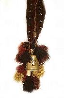 Tierschmuckband mit Glocke, Belutsch, um 1900, Wolle auf Wolle, ca. 60 x 9 cm, SchÄtzwert: 550.- EURO, EHZ: 2
