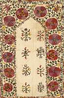 Gebetssusani, Usbekistan, um 1900, ca. 144 x 98 cm, SchÄtzwert: 1300.- EURO, EHZ: 3, reinigungsbedÜrftig