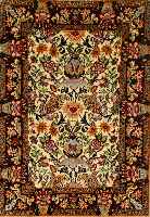 Esfahan fein, Persien, ca. 20 Jahre, Korkwolle mit und auf Seide, ca. 115 x 80 cm, ca. 800.000 Kn/qm, EHZ: 2