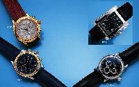 TABBAH Armbandchronograph, Geh. WG 750/000, Anz. v. Std., Min., kl. Sek., Datum, Chrono- graph, Saphirgl., Boden 4-fach verschr., Charriol ...