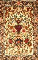 Esfahan fein, Persien, ca. 10 Jahre, Korkwolle mit und auf Seide, ca. 105 x 70 cm, SchÄtzwert: 950.- EURO, ca. 900.000 Kn/qm, EHZ: 1-2