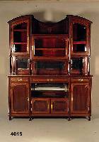 Hochherrschaftlicher Prunkaufsatzschrank, Belgien, um 1900/05, Korpus Eiche und Buche massiv, verschiedene EdelhÖlzer, komplett auf Rahmen ...