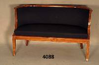 Sofa, im Biedermeierstil, nach dem Vorbild von 1830, Kirschbaum massiv, Polster und Bezug neu, wohnfertig, handpoliert, sehr bequem, praktisch, ...