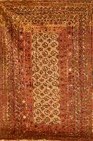 Torkmenistan, ca. 70 Jahre, Wolle auf Wolle, ca. 230 x 143 cm, SchÄtzwert: 550.- EURO, EHZ: 3-4
