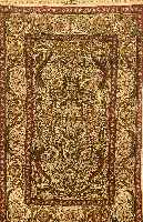 Hereke relief, sign., TÜrkei, ca. 40 Jahre, reine Naturseide, ca. 121 x 73 cm, SchÄtzwert: 2200.- EURO, EHZ: 2