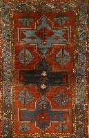 Kazak, Rußland, um 1920, Wolle auf Wolle, ca. 202 x 128 cm, SchÄtzwert: 2500.- EURO, EHZ: 3
