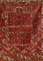Tekke Engsi, um 1900, Wolle auf Wolle, ca. 139 x 119 cm, SchÄtzwert: 1500.- EURO, EHZ: 3