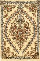 Esfahan fein, Persien, ca. 20 Jahre, Korkwolle mit und auf Seide, ca. 158 x 112 cm, SchÄtzwert: 3200.- EURO, ca. 1,0 Mio. Kn/qm, EHZ: 1-2